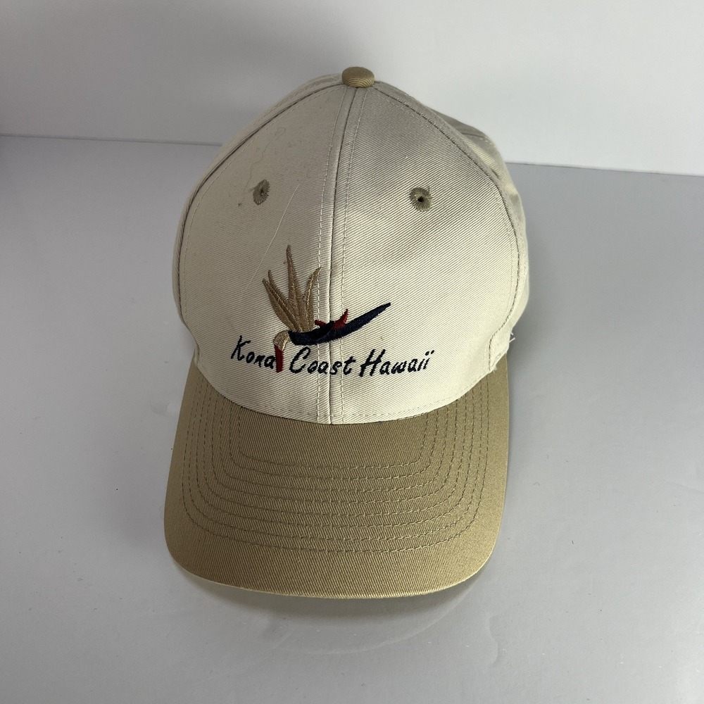 Vintage Ahead Headgear Kona Coast Hawaii Ball Marker Cap Strapback Rare EUC